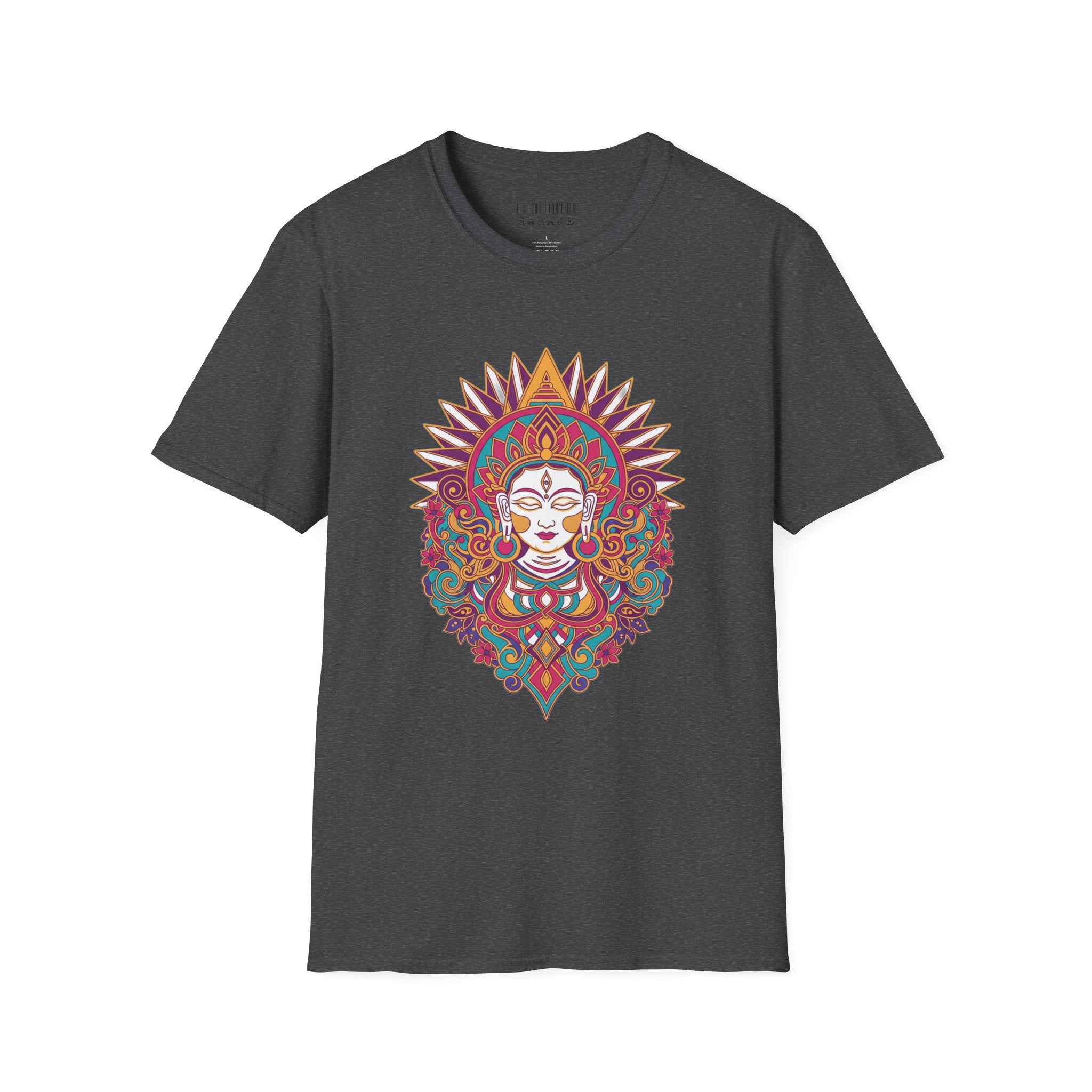 Mandala Goddess T-Shirt — Colorful Floral Spiritual Tee