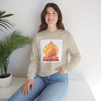 Buddha Graphic Sweatshirt — "Choose Compassion" Meditation Crewneck