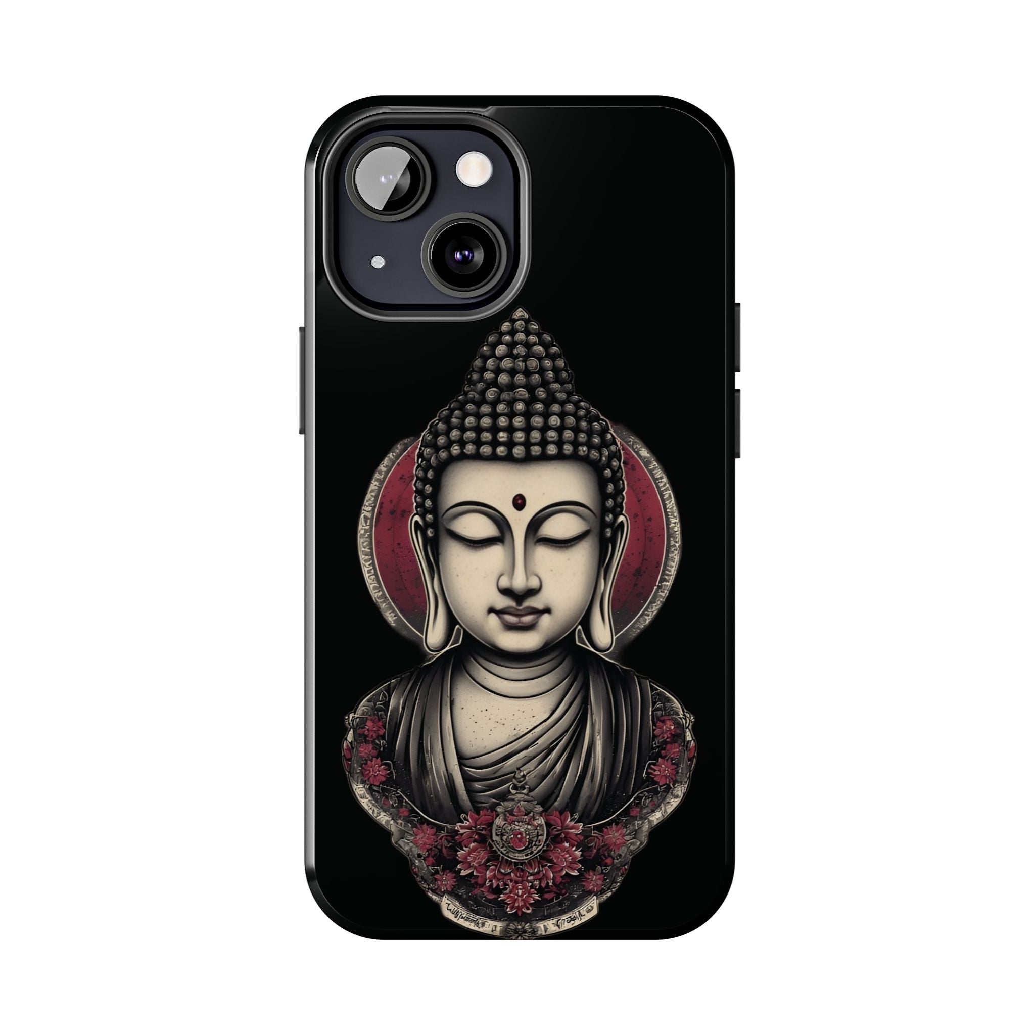Buddha Floral Tough Phone Case — Protective Spiritual Phone Cover