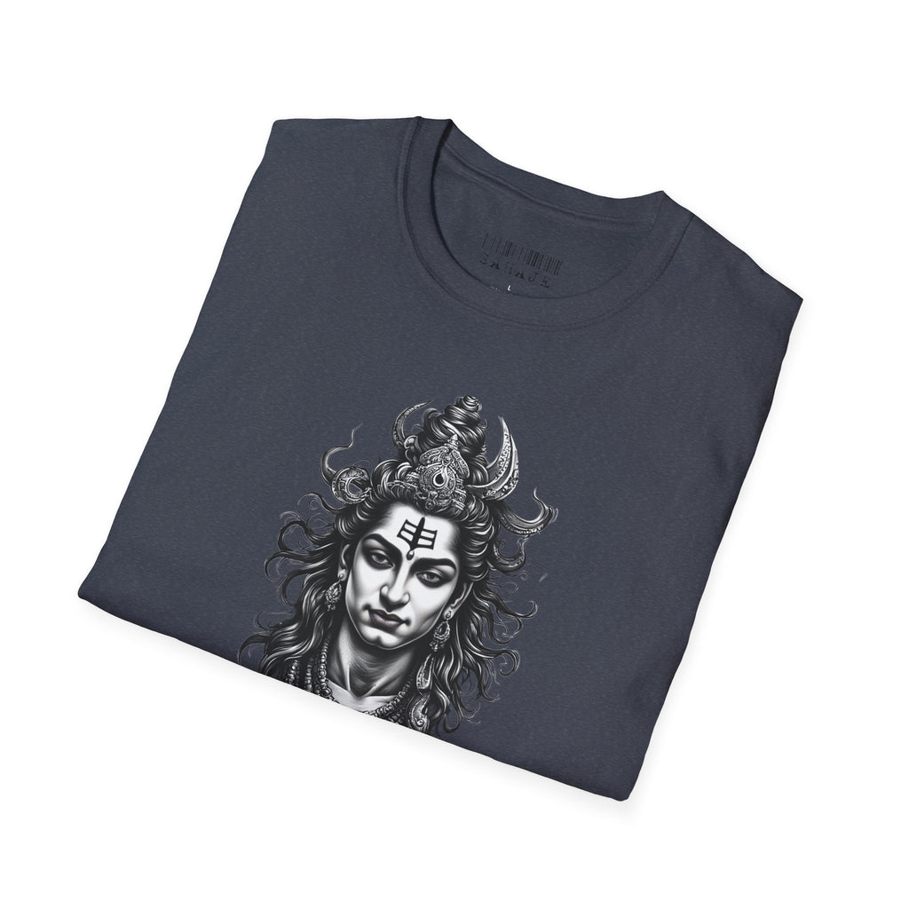 Shiva Portrait T‑Shirt — Hindu Deity Graphic Tee (Meditation, Yoga & Spiritual Wear)