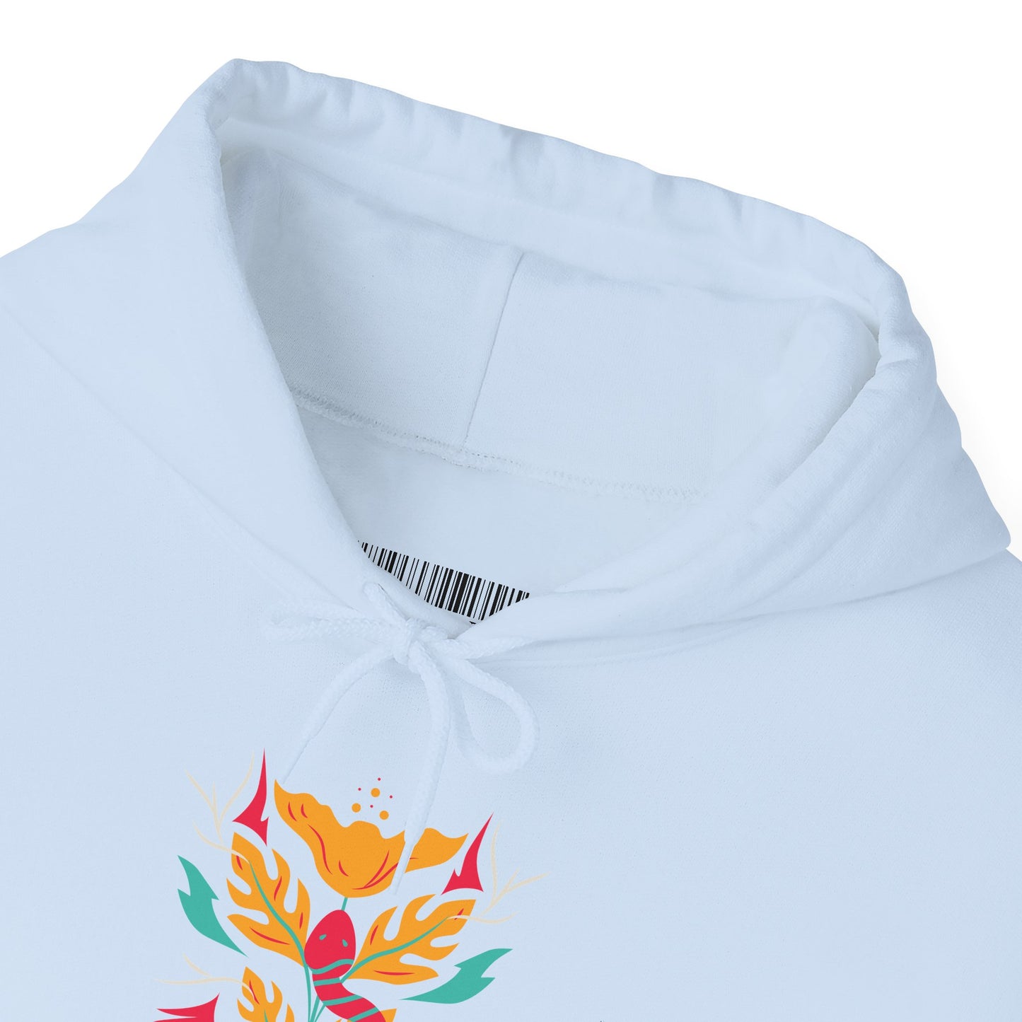 Floral Snake Hoodie — Colorful Serpent & Bloom Graphic Sweatshirt