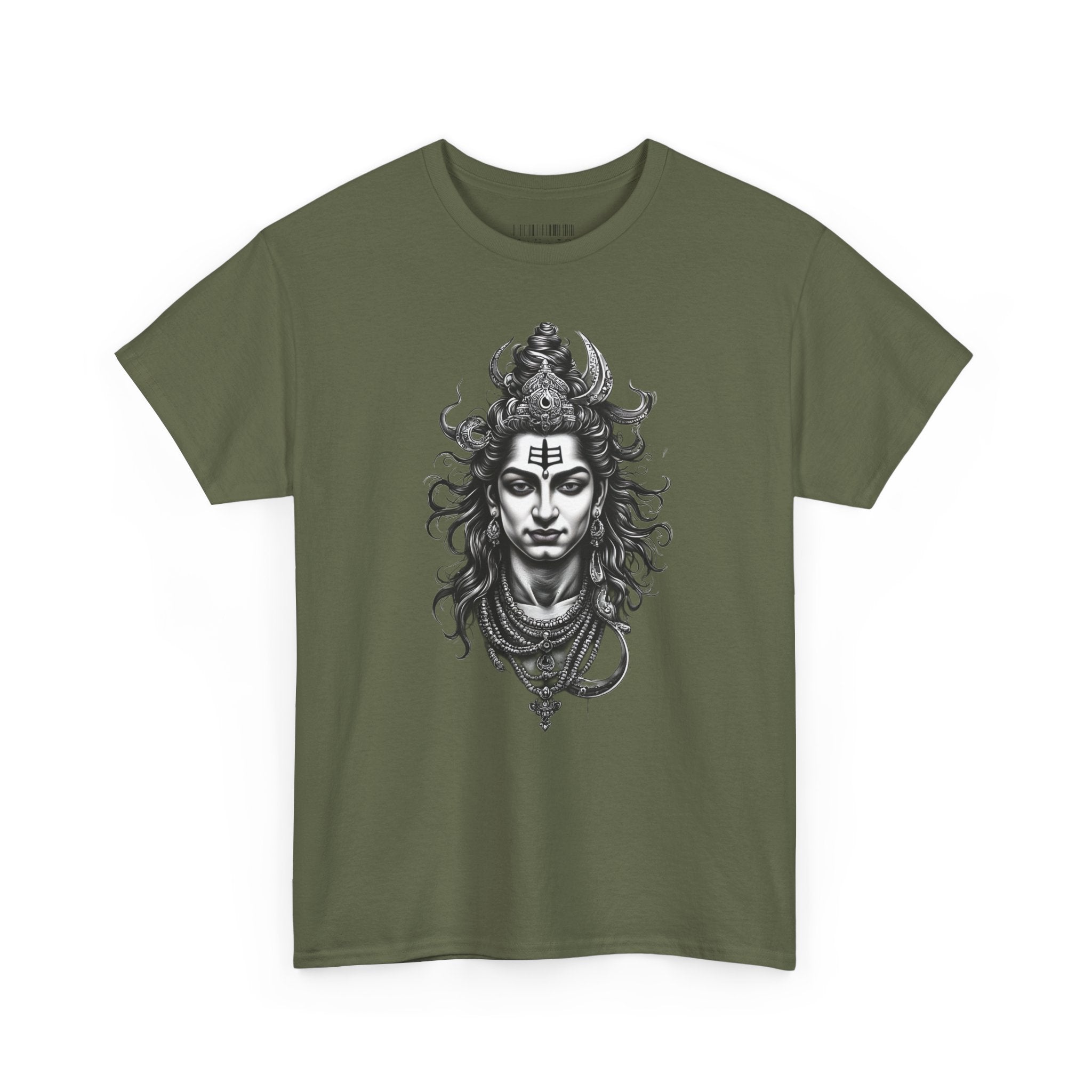 Shiva Portrait Tee — Hindu God Shiva Graphic T-Shirt