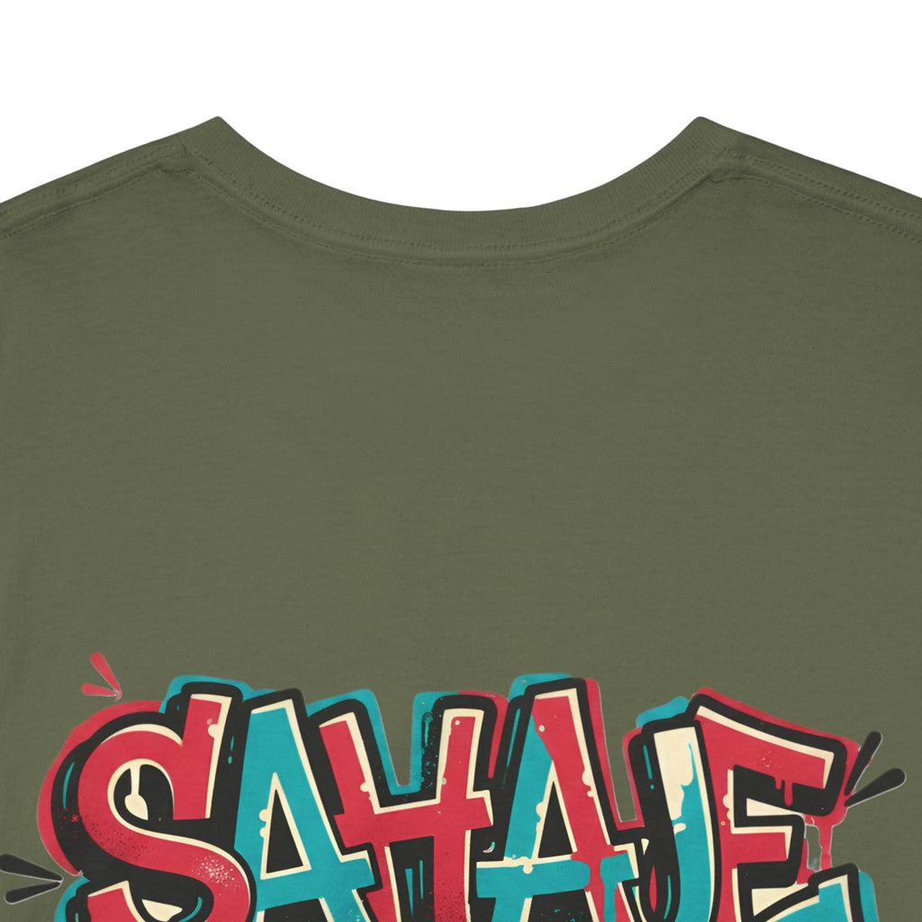 Graffiti "SAVAJE" Tee - Urban Streetwear Graphic T-Shirt