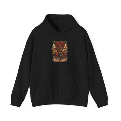 Mystic Sunflower Spirit Hoodie — Boho Meditation Floral Graphic Sweatshirt