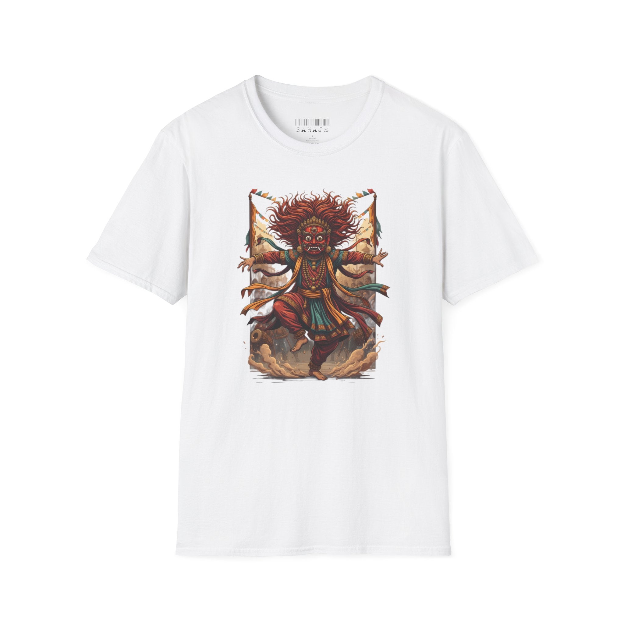 Native Warrior Spirit T‑Shirt — Tribal Dance Illustration