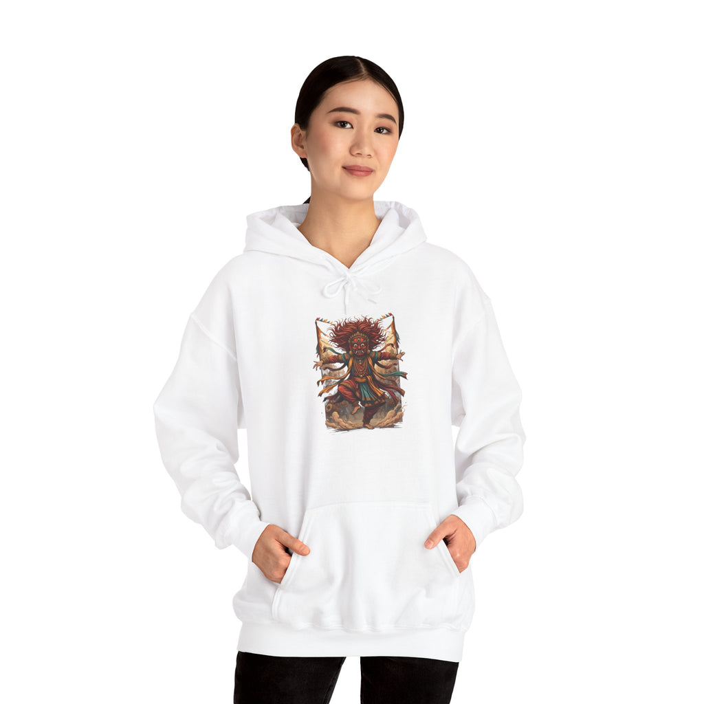 Mystic Sunflower Spirit Hoodie — Boho Meditation Floral Graphic Sweatshirt