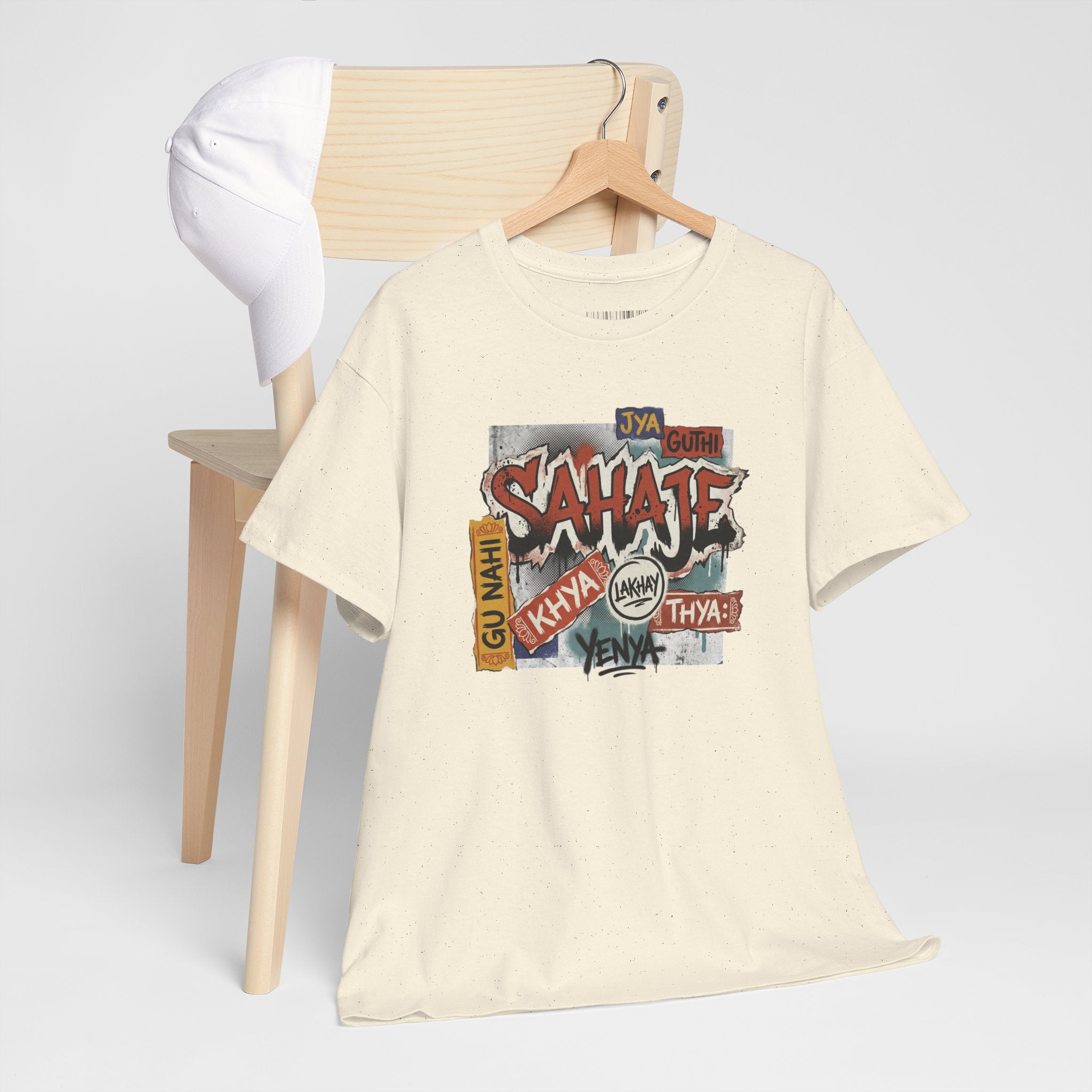 Shahje Graffiti Logo Tee - Urban Retro Streetwear T-Shirt