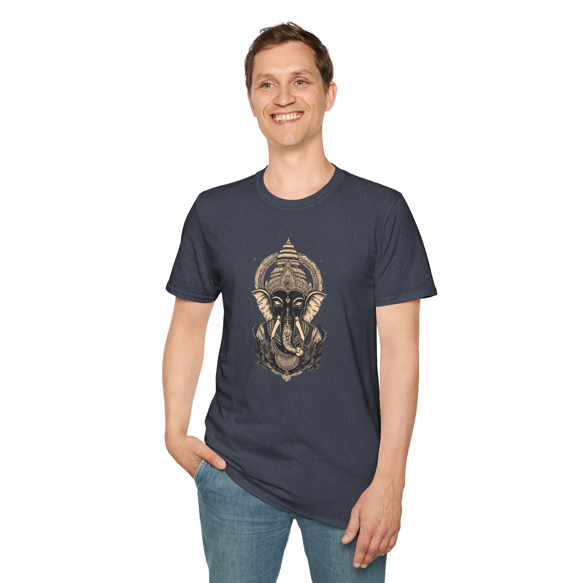 Elephant Mandala T-Shirt — Spiritual Ganesha Graphic Tee