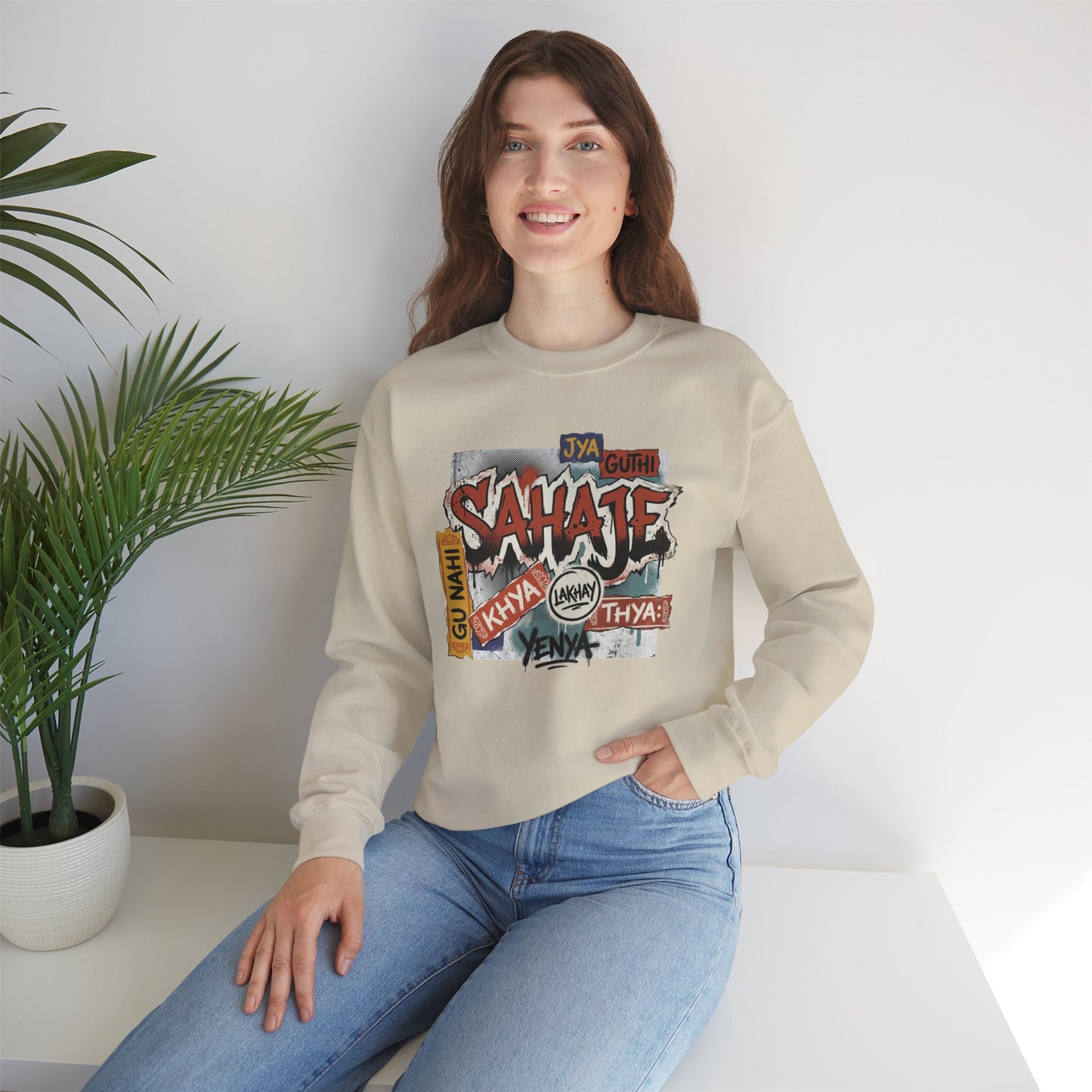 Sahajee Graphic Crewneck Sweatshirt — Urban Tagline Streetwear