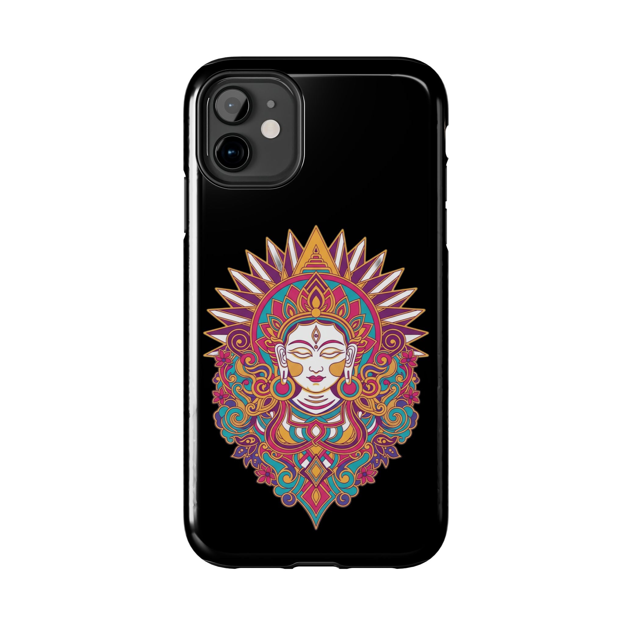 Buddha Mandala Tough Phone Case — Protective Spiritual iPhone Cover