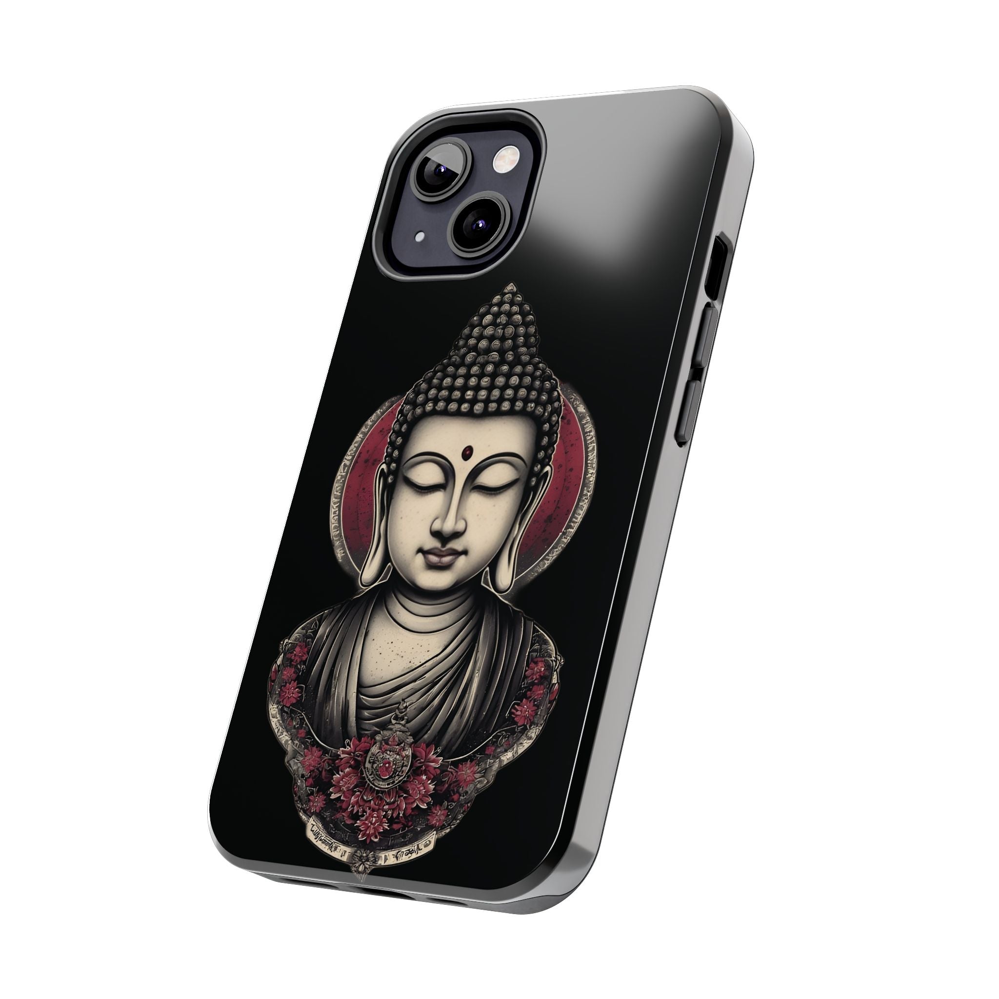 Buddha Floral Tough Phone Case — Protective Spiritual Phone Cover