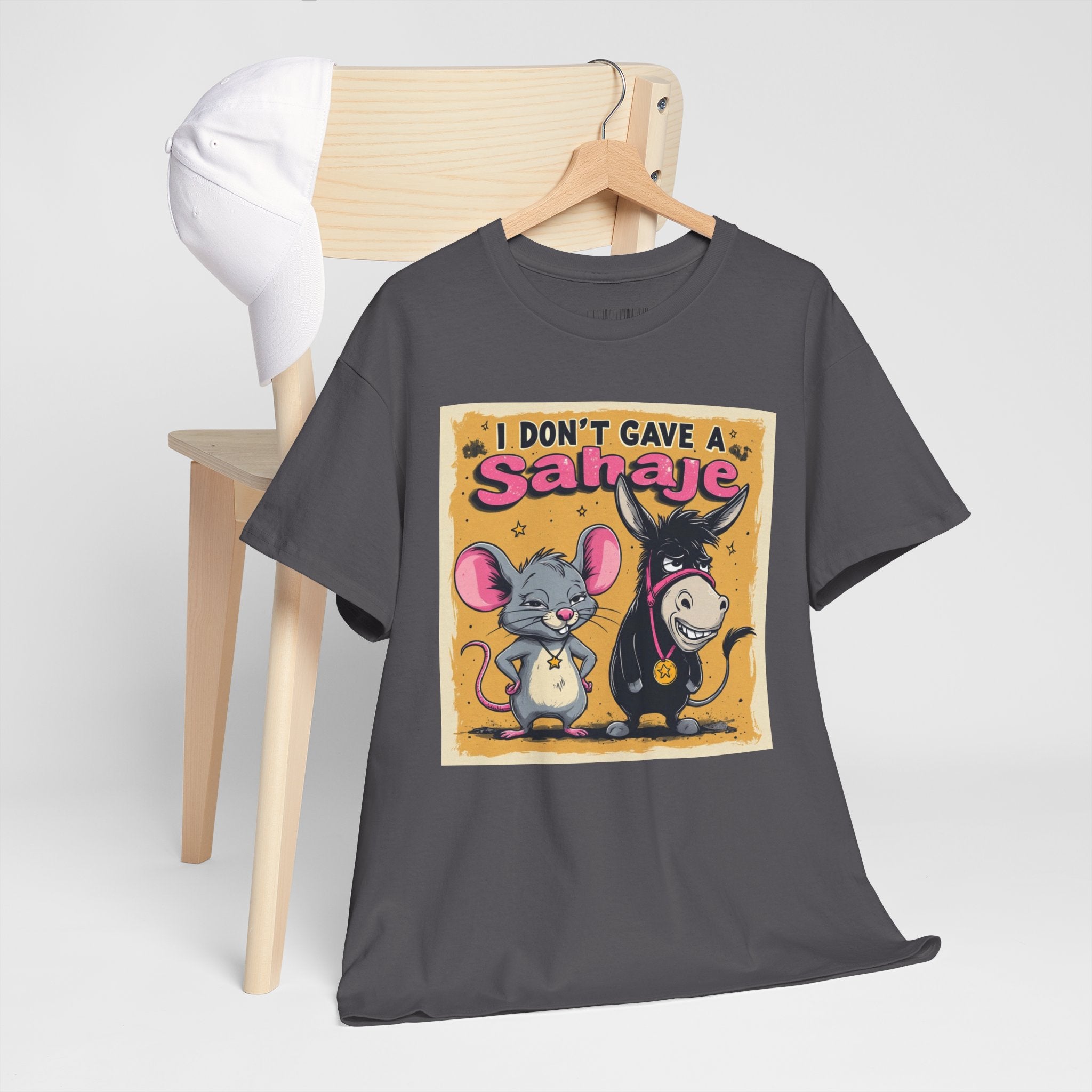 I Don't Give A Snair! Tee — Funny Mouse & Cat Graphic T-Shirt