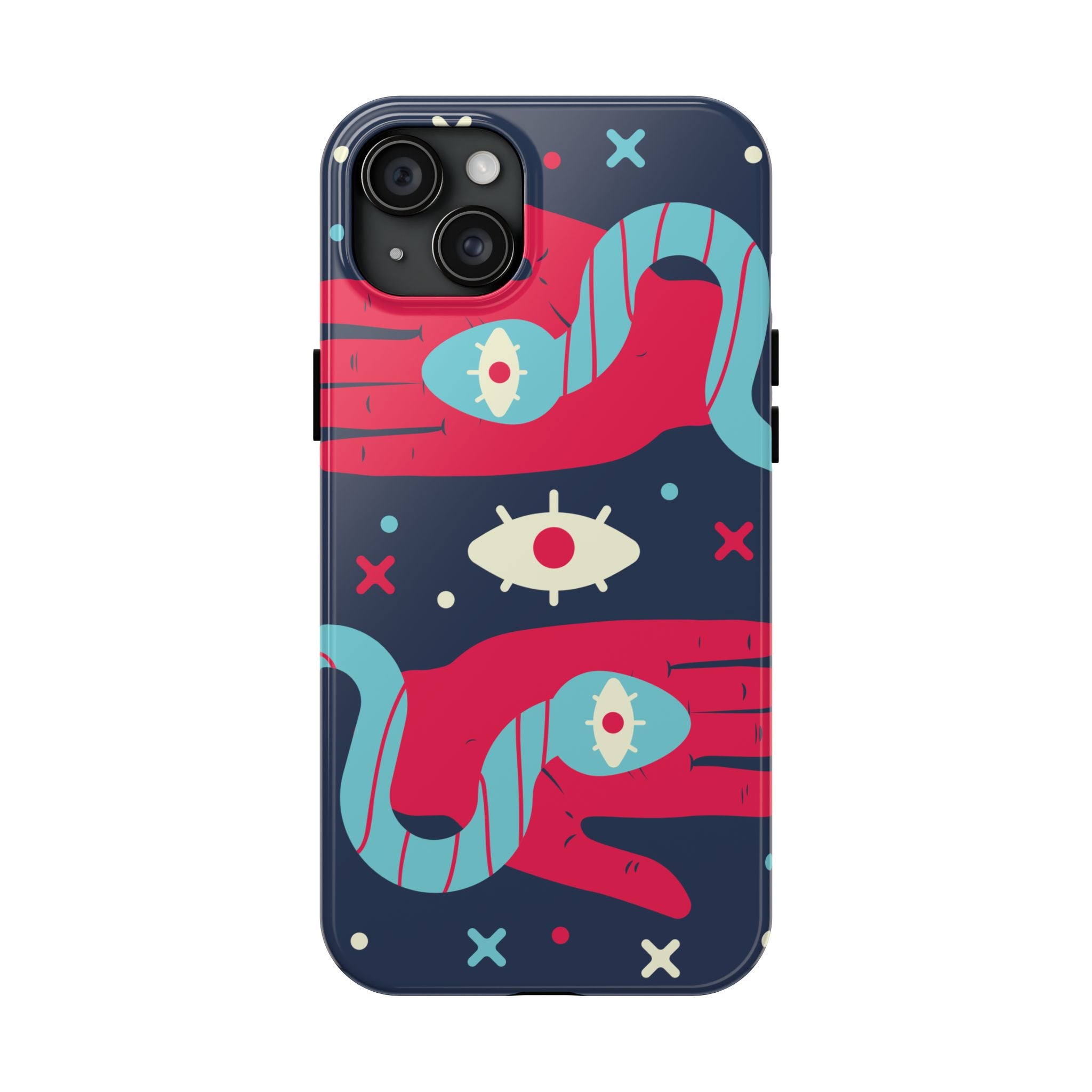 Vibrant Tough Phone Cases with Unique Eye Design, Durable Phone Cover, Trendy Accessories, Gift for Art Lovers, Unique Phone Protector