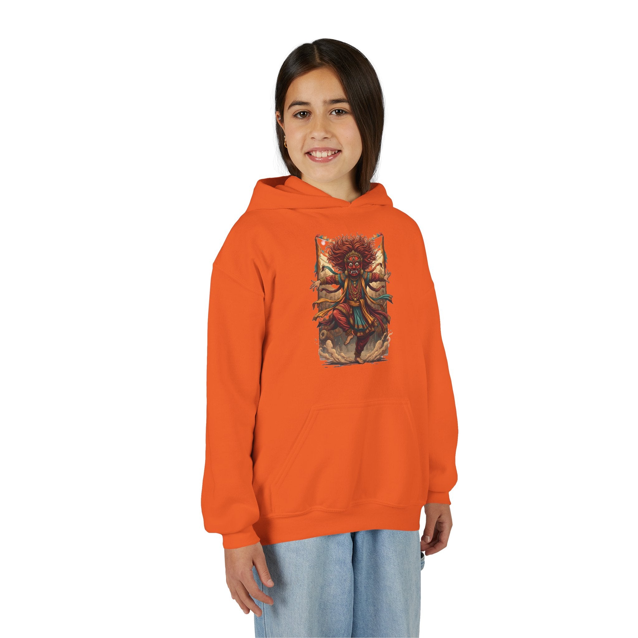 Youth Hoodie — Tribal Sun Dancer Graphic Kids Sweatshirt