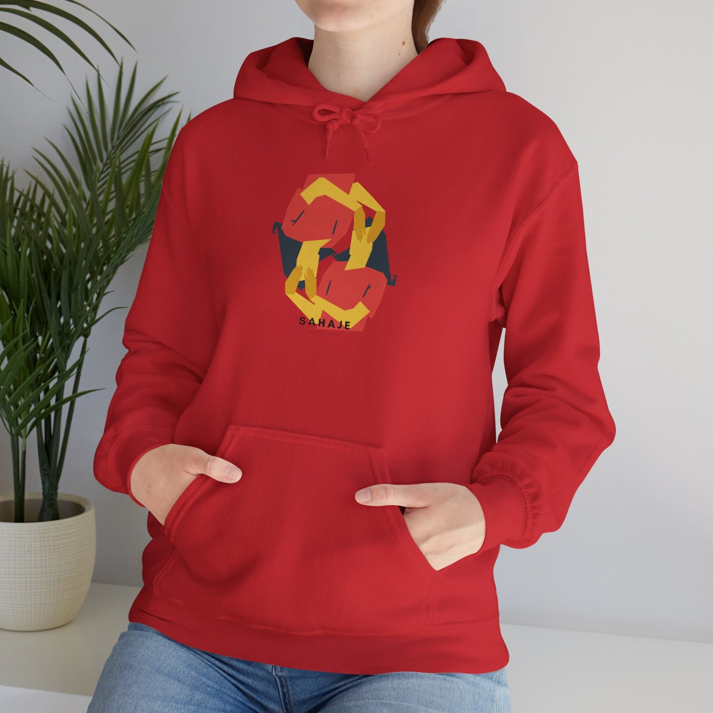 Fox Recycling Symbol Hoodie — Geometric Fox Eco-Friendly Design