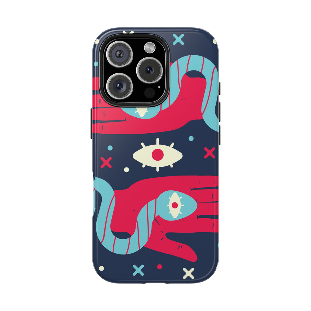 Vibrant Tough Phone Cases with Unique Eye Design, Durable Phone Cover, Trendy Accessories, Gift for Art Lovers, Unique Phone Protector
