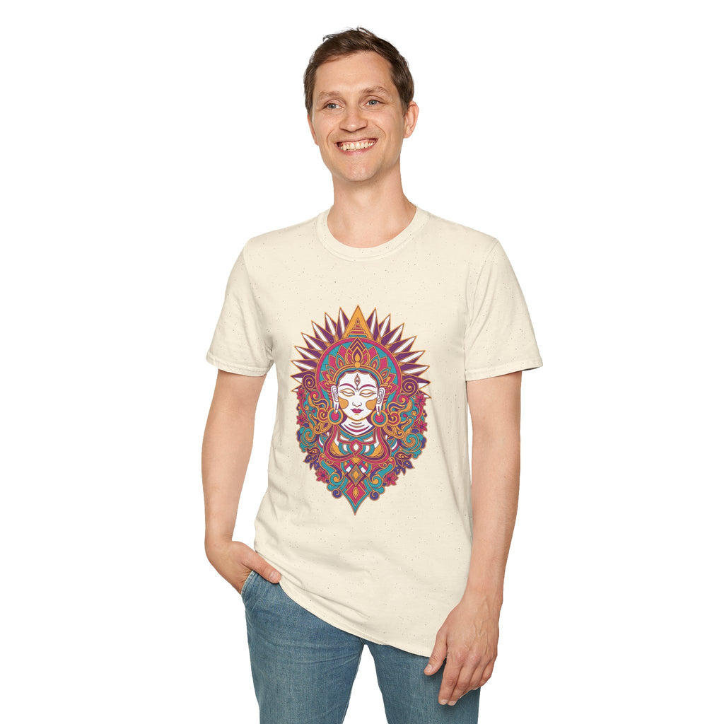 Mandala Goddess T-Shirt — Colorful Floral Spiritual Tee