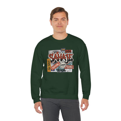 Sahajee Graphic Crewneck Sweatshirt — Urban Tagline Streetwear