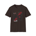 Sahajé Graphic T-Shirt — Bold Streetwear Tee with Red Slash Design