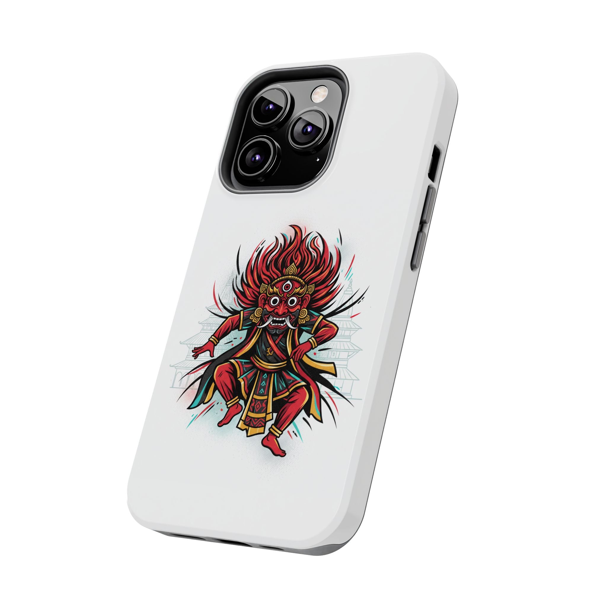 Bhairava Tough Phone Case — Bold Hindu Deity Protective Cover
