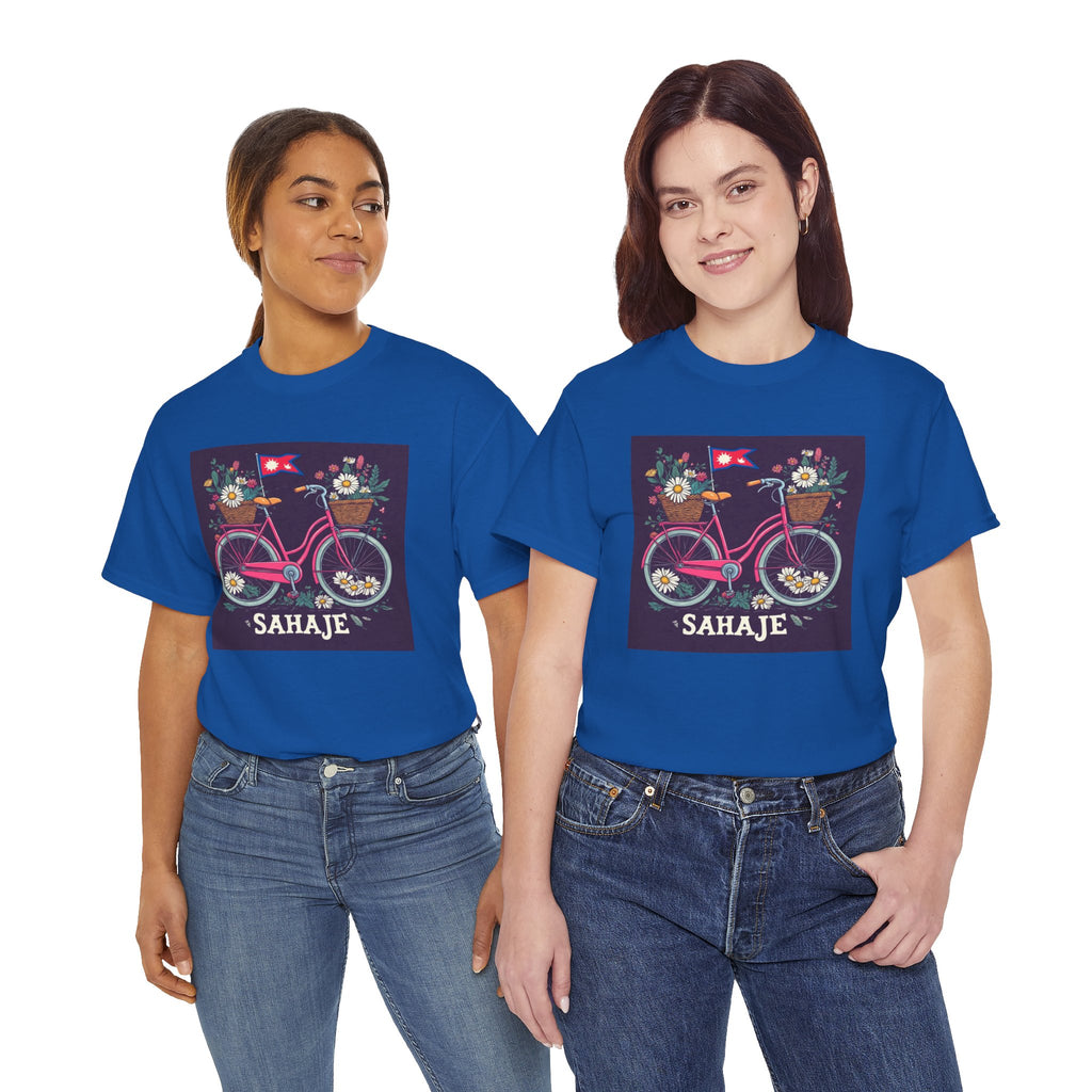 Sahaje Floral Bicycle T‑Shirt