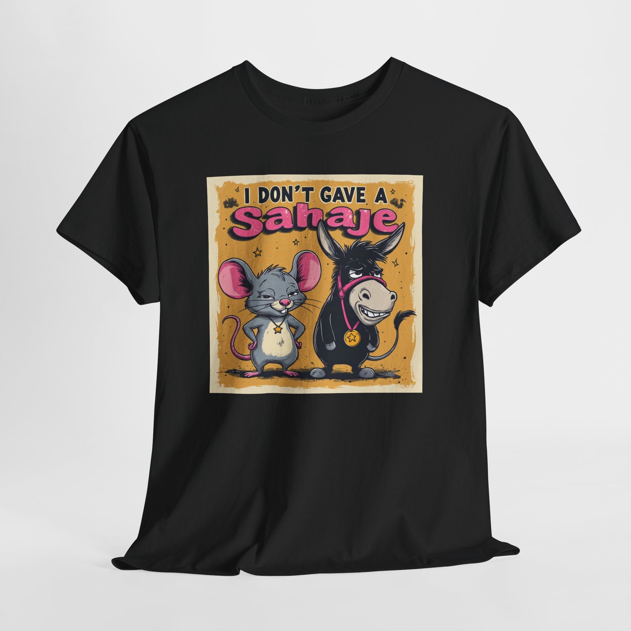 I Don't Give A Snair! Tee — Funny Mouse & Cat Graphic T-Shirt