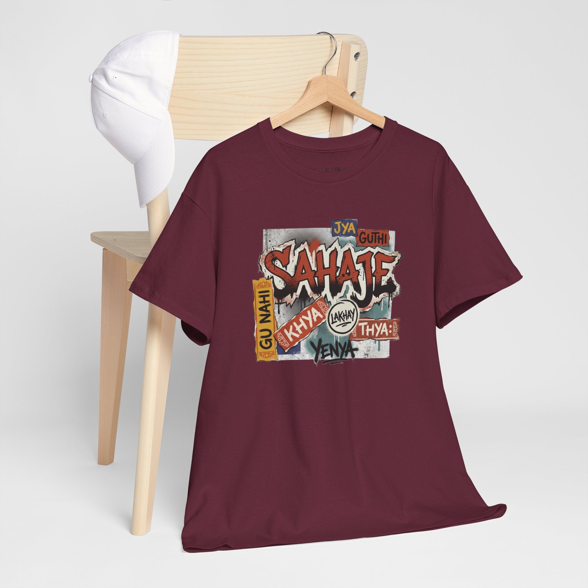 Shahje Graffiti Logo Tee - Urban Retro Streetwear T-Shirt