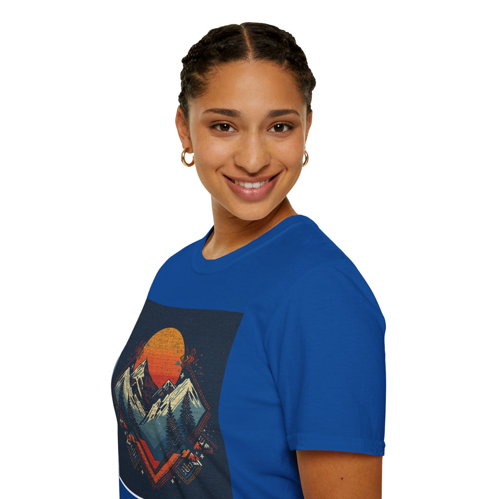 Retro Mountain Sunset T-Shirt