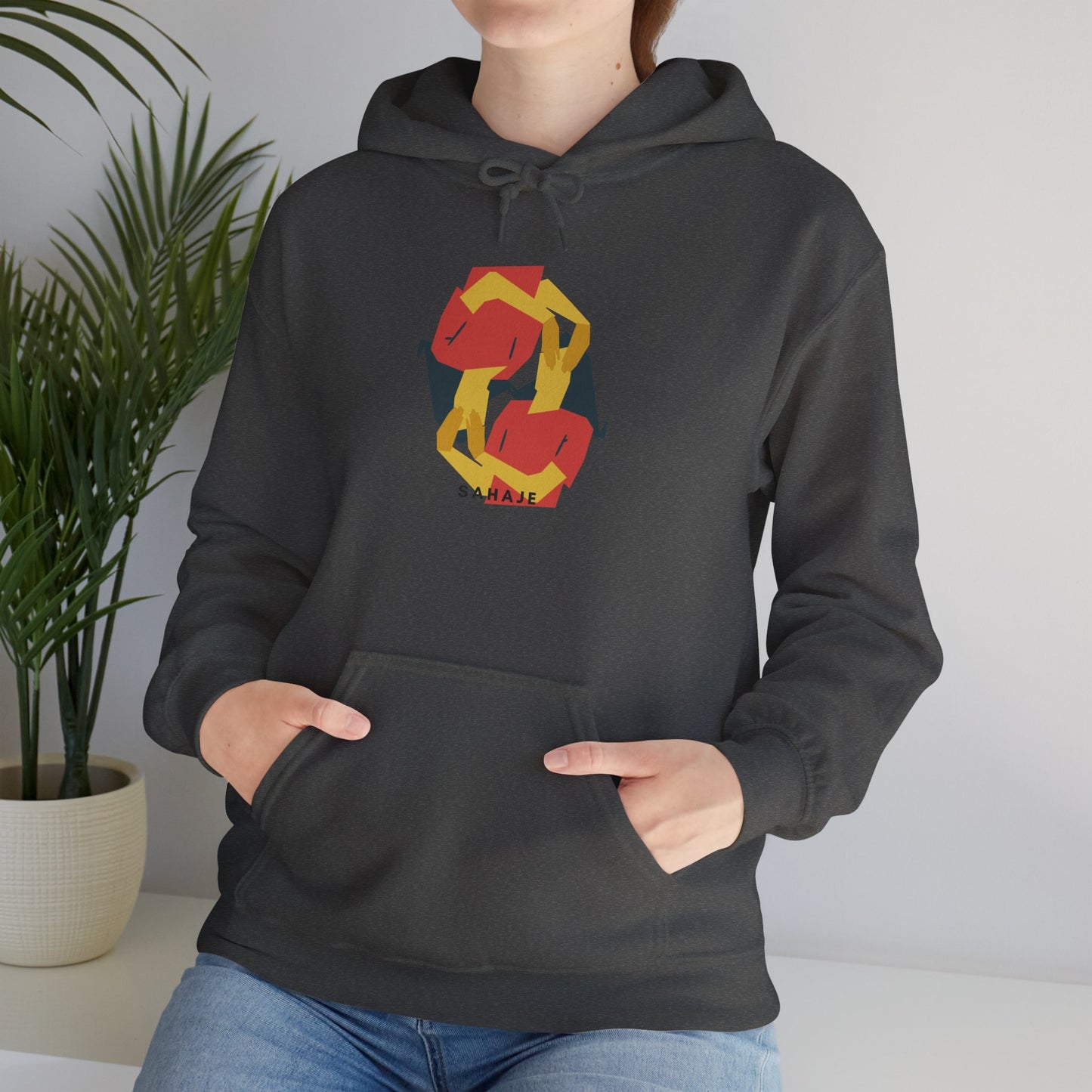 Fox Recycling Symbol Hoodie — Geometric Fox Eco-Friendly Design