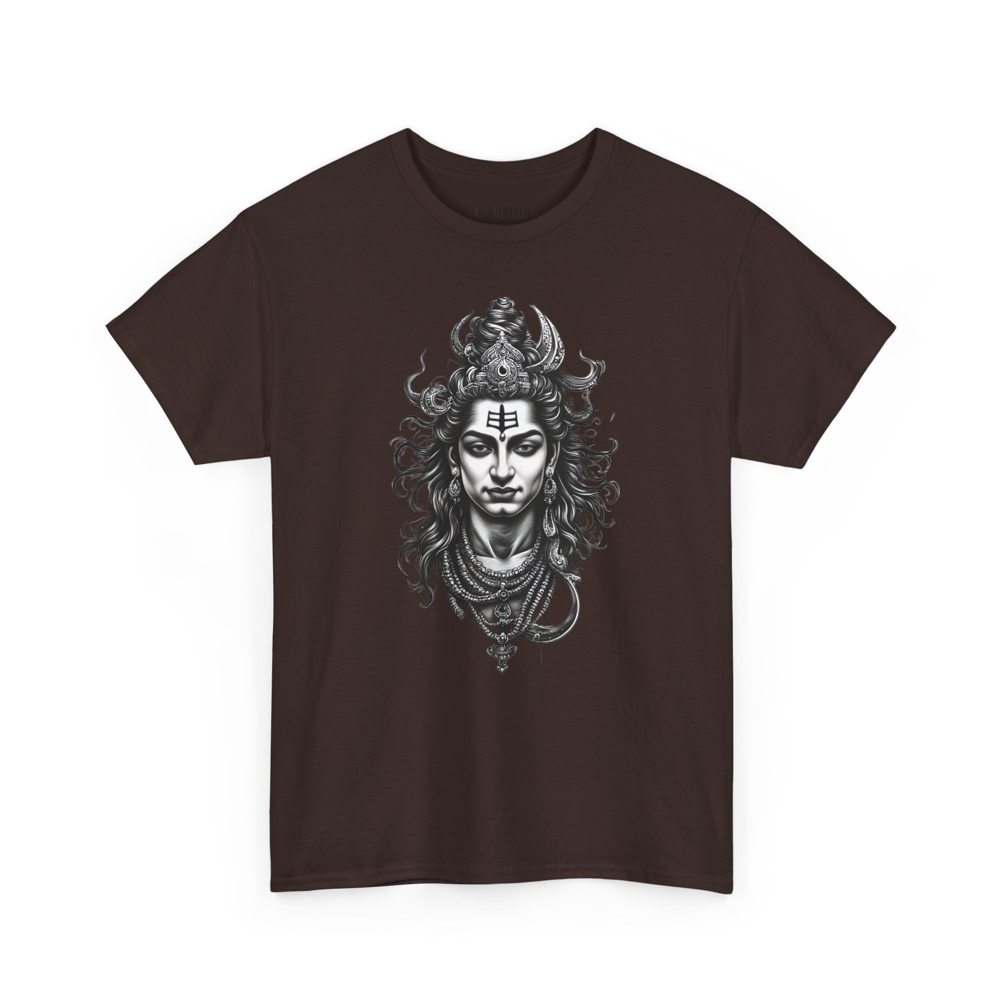 Shiva Portrait Tee — Hindu God Shiva Graphic T-Shirt