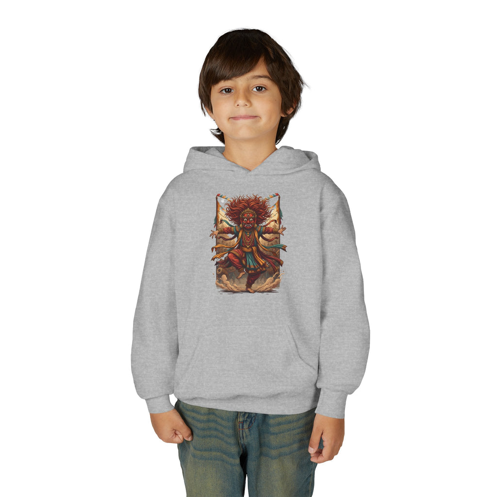 Youth Hoodie — Tribal Sun Dancer Graphic Kids Sweatshirt
