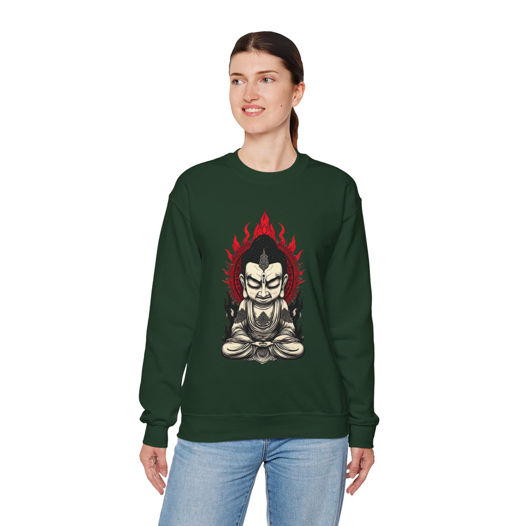 Buddha Flame Crewneck Sweatshirt