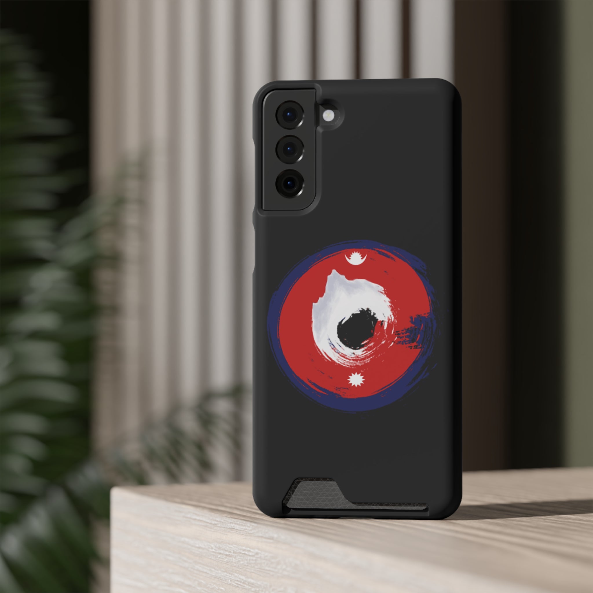 Sleek Phone Case with Card Holder – Unique Design, Gift for Students, Stylish Accessory, Everyday Use, Functional & Fashionable