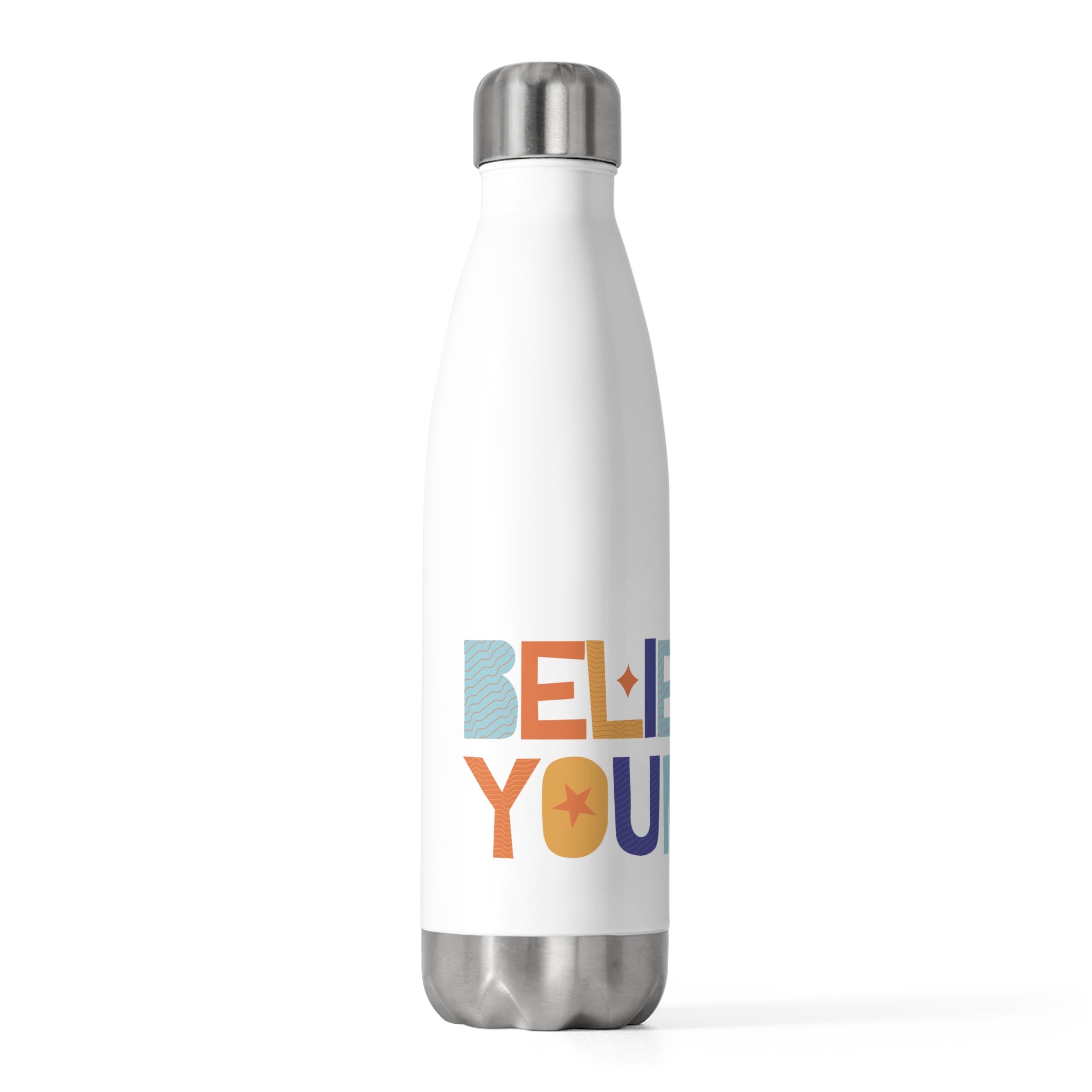 Motivational Insulated Water Bottle | Believe in Yourself, Love Yourself, Fitness Gift, Self-Care, Affirmation Bottle