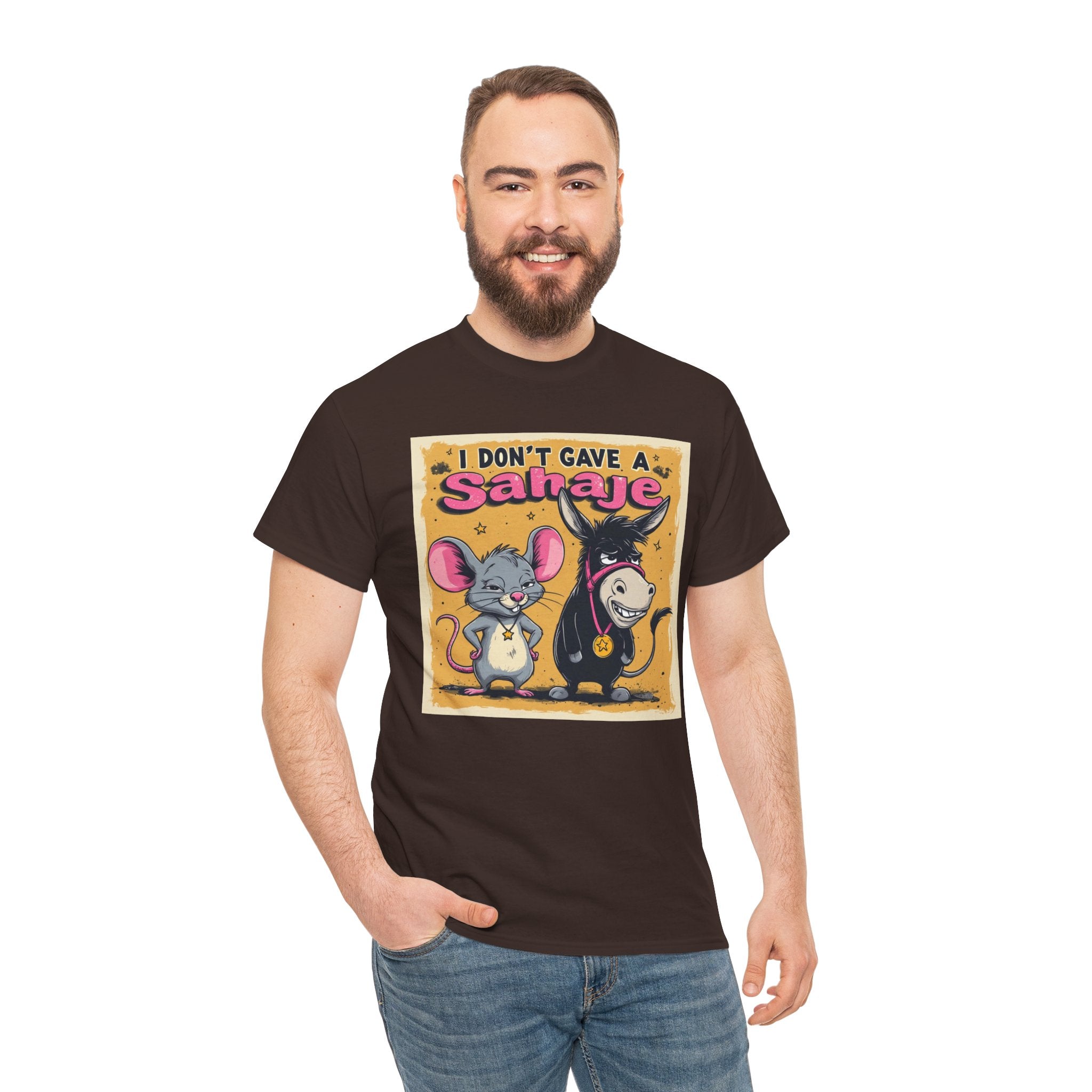 I Don't Give A Snair! Tee — Funny Mouse & Cat Graphic T-Shirt