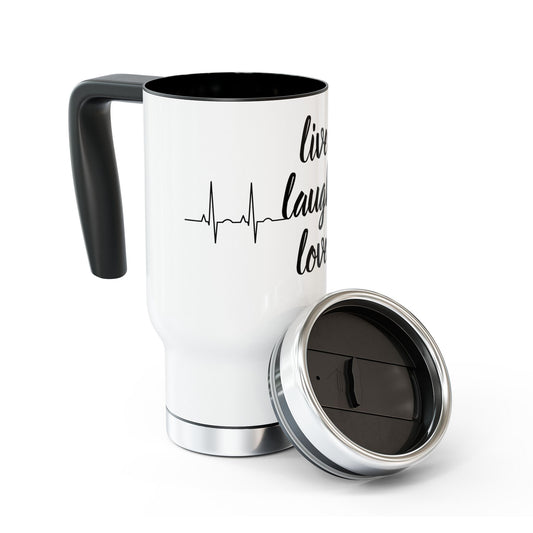 Inspirational Stainless Steel Travel Mug, Live Laugh Love Travel Cup, Coffee Mug for On-the-Go, Gift for Coffee Lovers, Motivational [...]