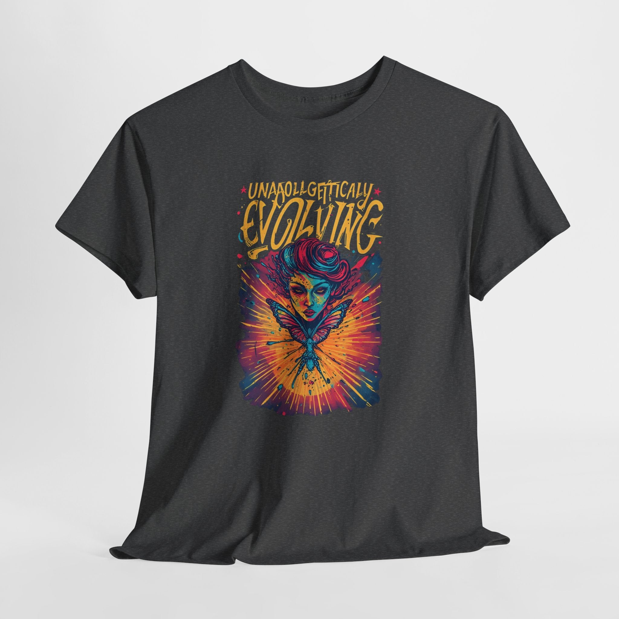 Evolving Alien Graphic Tee — "Unnaturally Evolving" Sci‑Fi Art T-Shirt