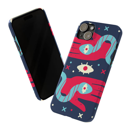 Colorful Abstract Slim Phone Cases, Trendy Phone Covers, Unique Gifts for Her, Artistic Mobile Accessories, Eye-Catching Phone Designs