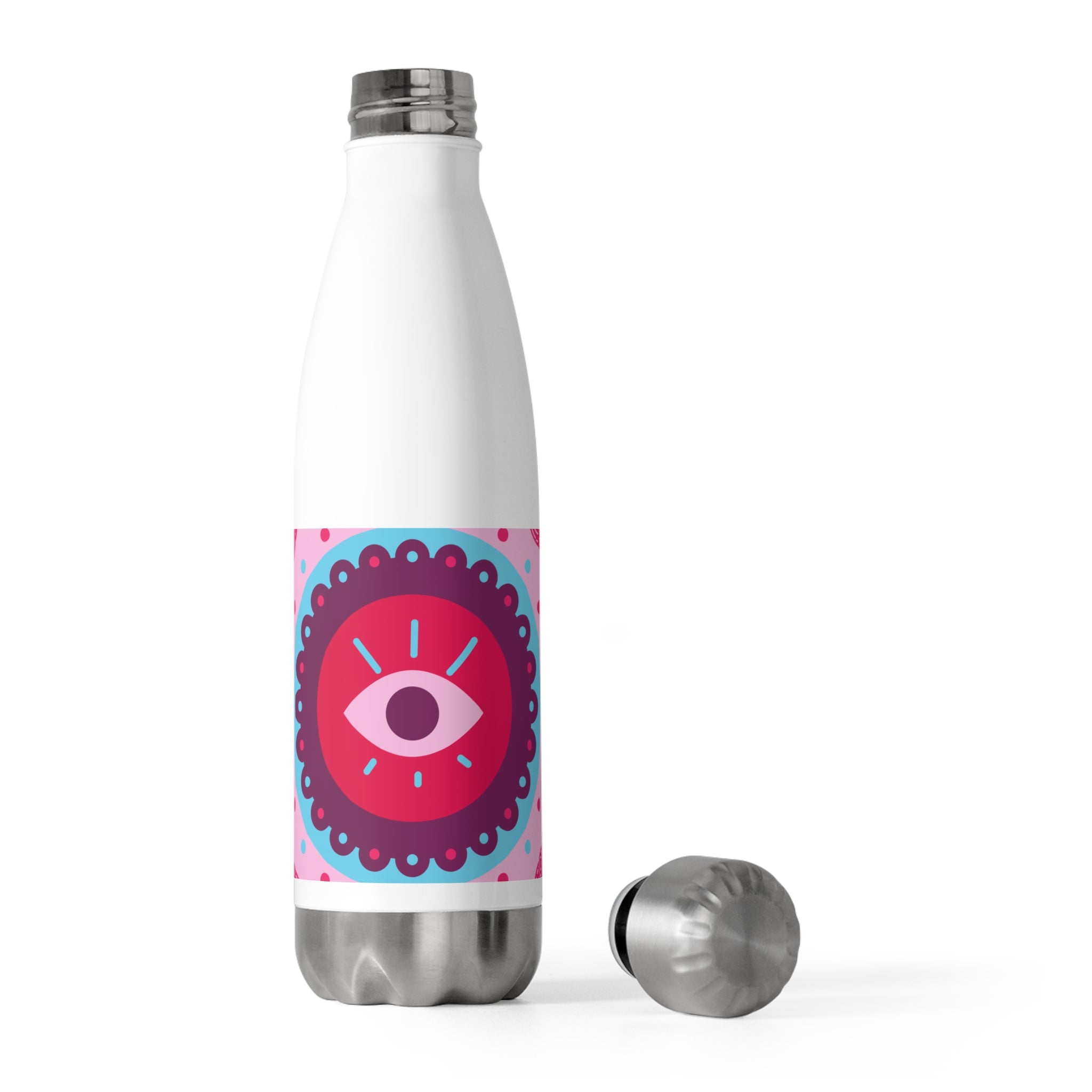 Vibrant Insulated Water Bottle with Eye Design, Perfect for Daily Hydration, Eco-Friendly Gift, Gym, Outdoor Adventure, Beach Essentials