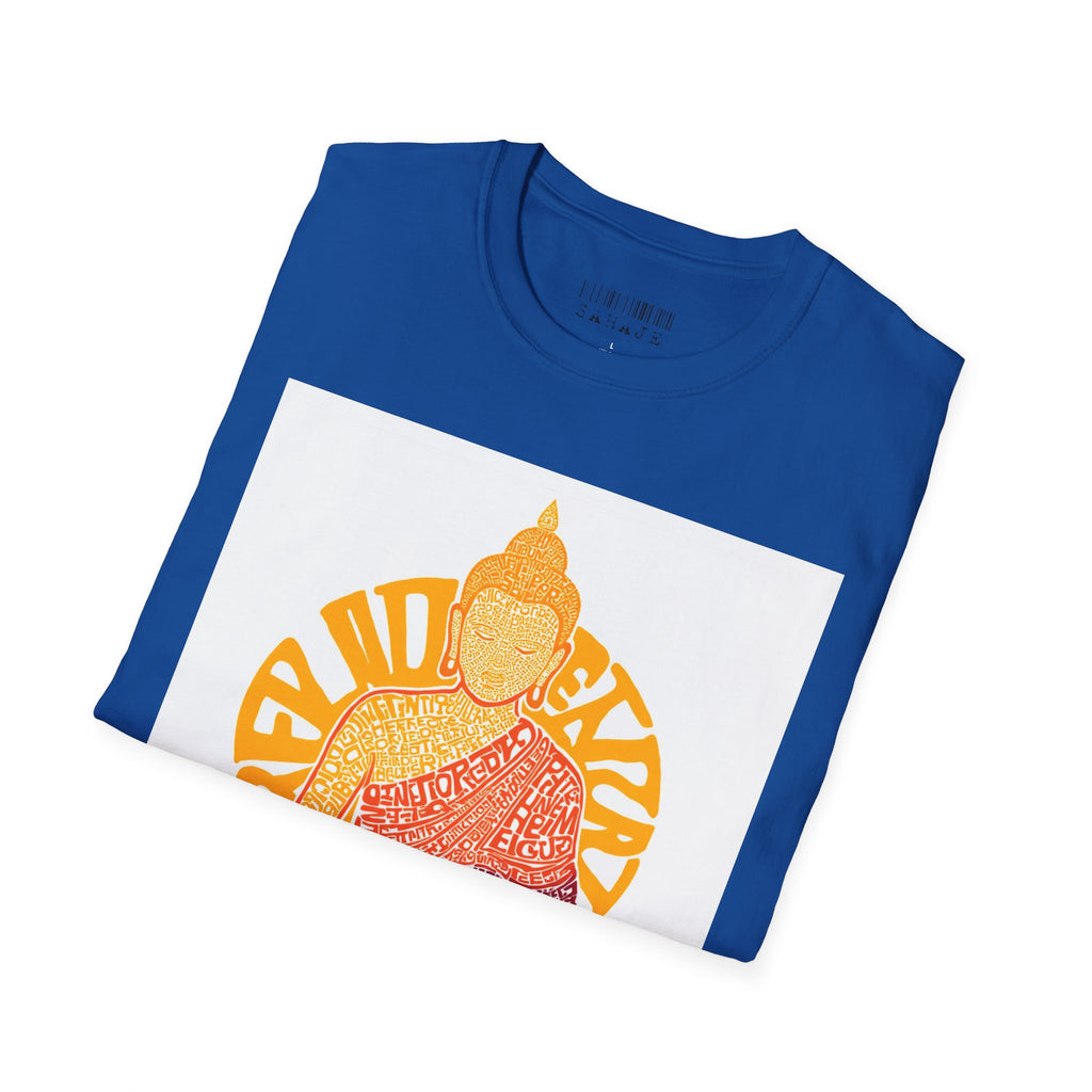 Buddha Graphic Tee — Retro Sun Meditation Shirt