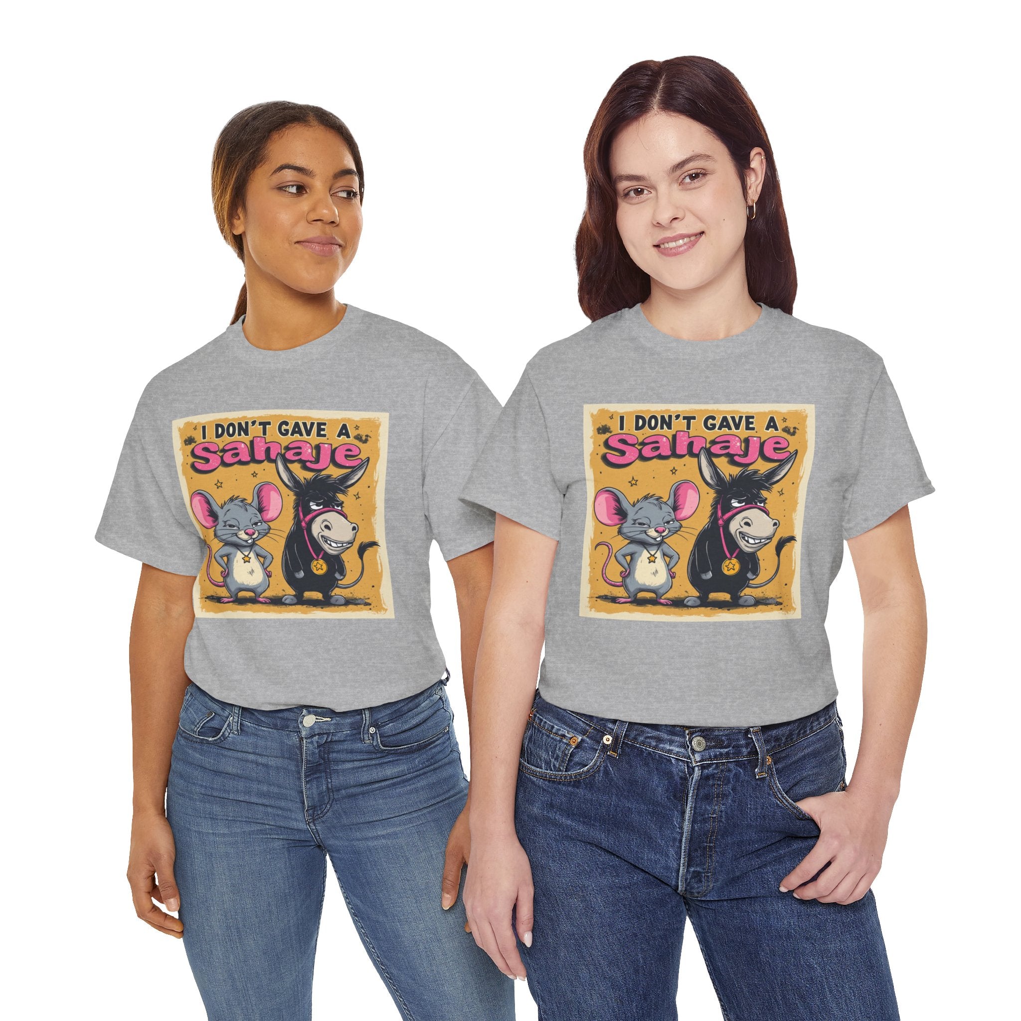 I Don't Give A Snair! Tee — Funny Mouse & Cat Graphic T-Shirt