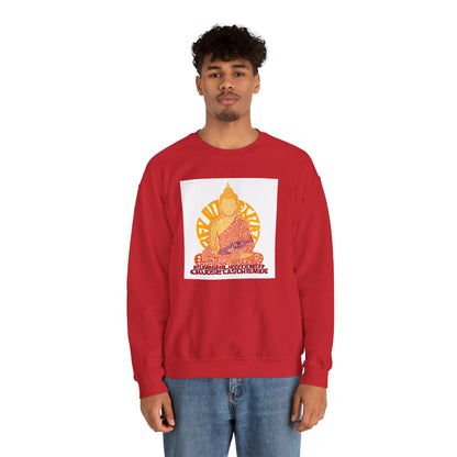 Buddha Graphic Sweatshirt — "Choose Compassion" Meditation Crewneck