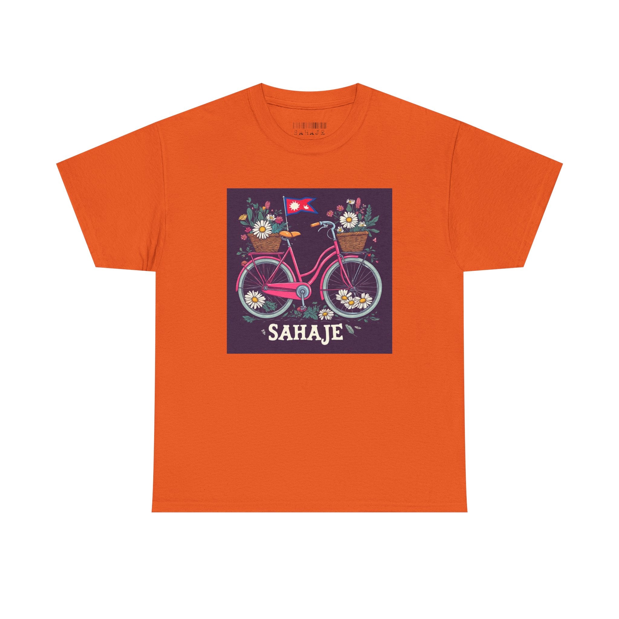 Sahaje Floral Bicycle T‑Shirt