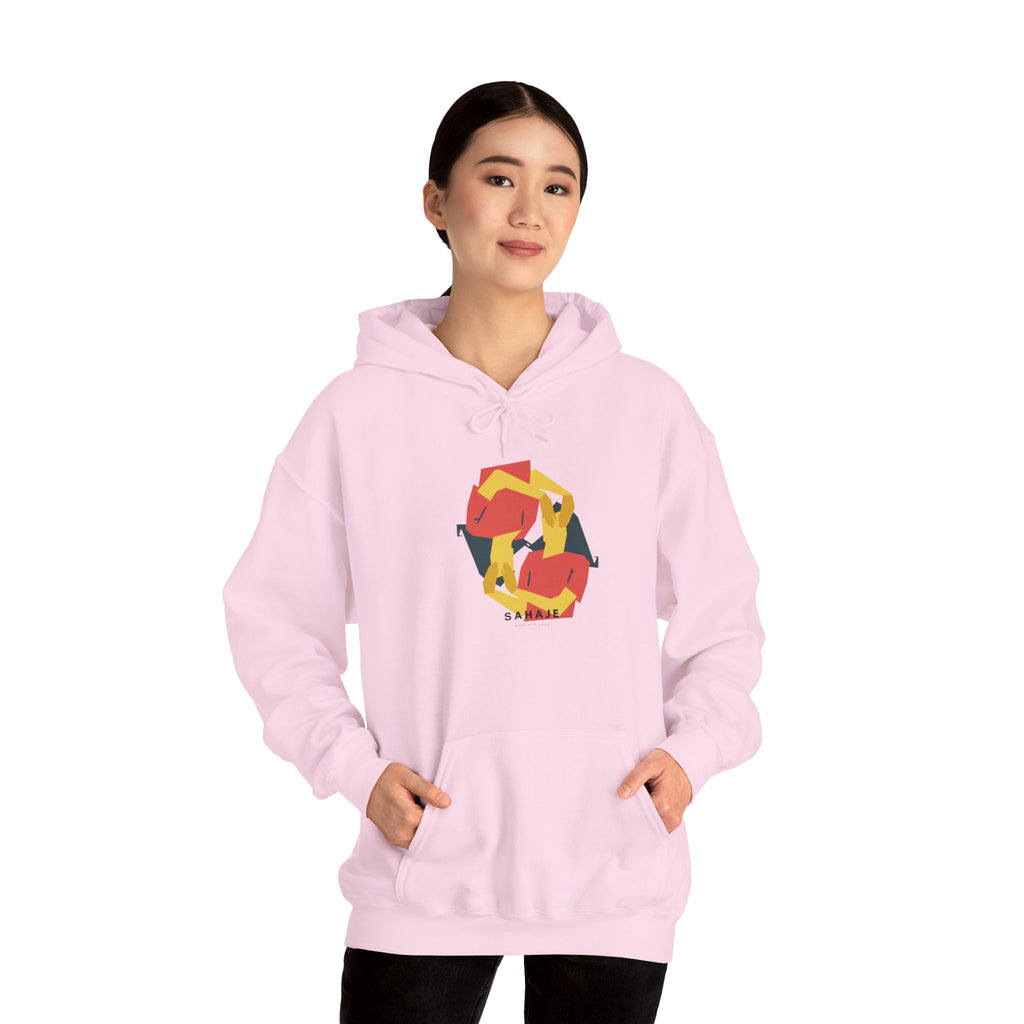 Fox Recycling Symbol Hoodie — Geometric Fox Eco-Friendly Design