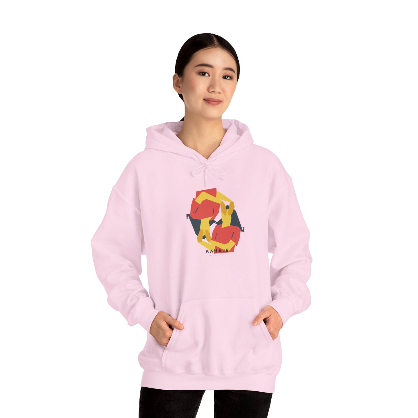 Fox Recycling Symbol Hoodie — Geometric Fox Eco-Friendly Design