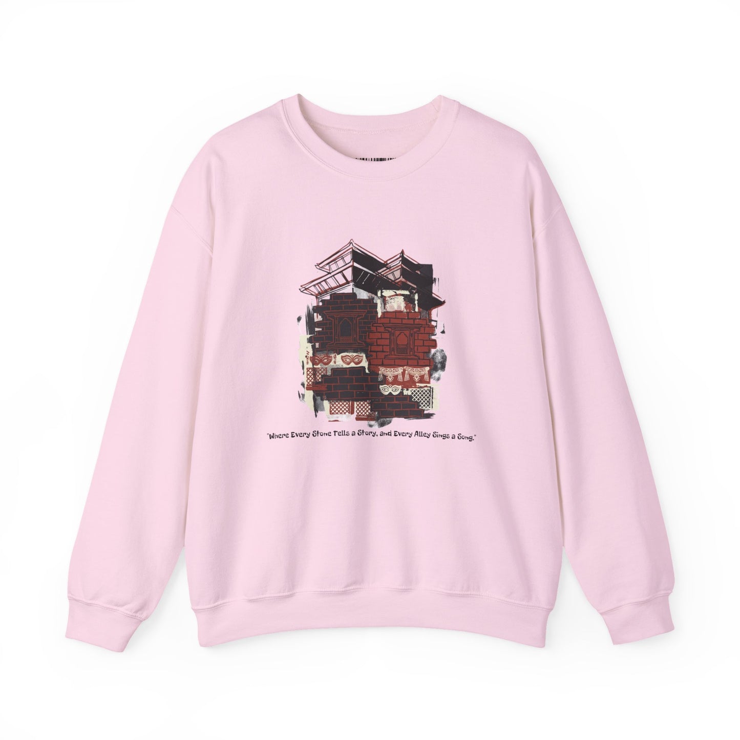 Crewneck Sweatshirt — Vintage Camper Roadtrip Illustration ("Where's Every Place I’ve Been, and Every Place I’m Going")