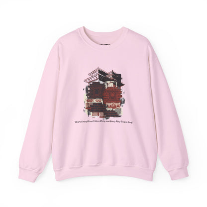 Crewneck Sweatshirt — Vintage Camper Roadtrip Illustration ("Where's Every Place I’ve Been, and Every Place I’m Going")