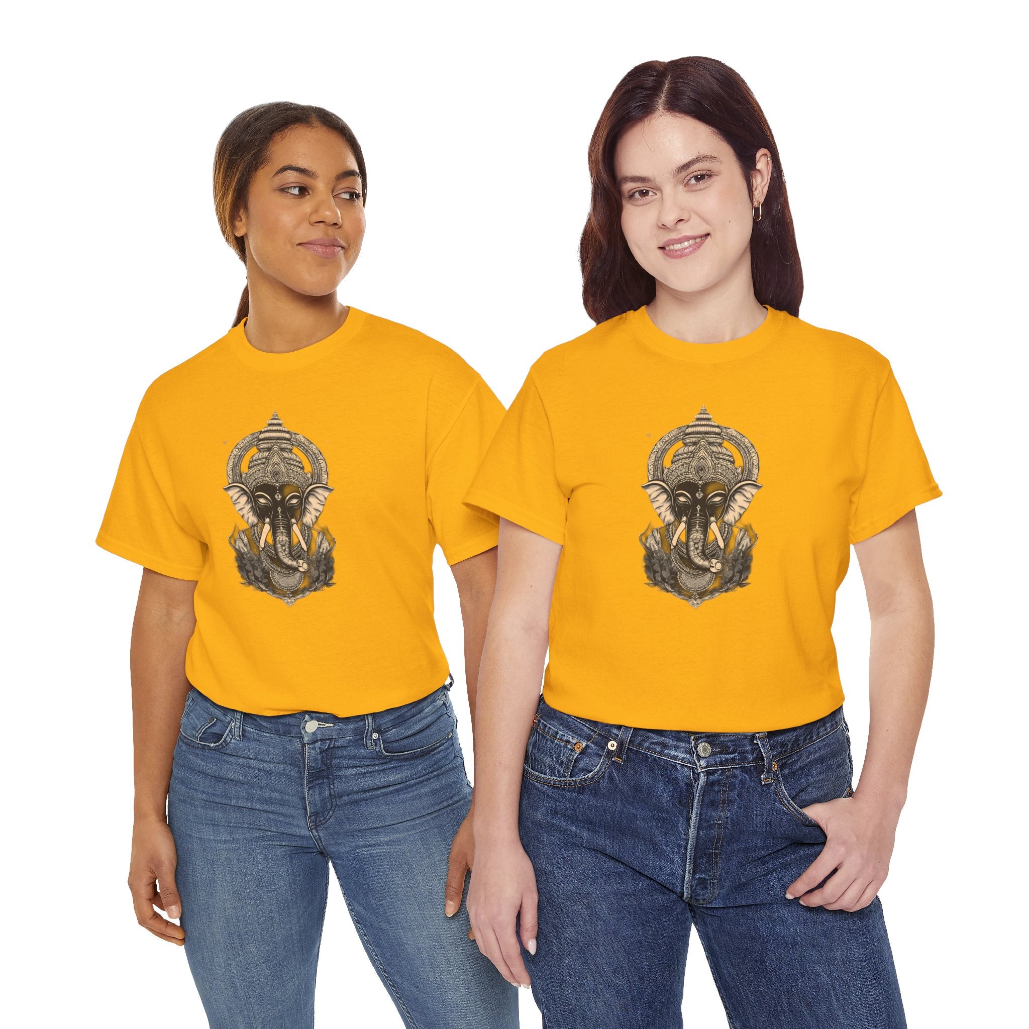 Elephant Mandala T‑Shirt — Spiritual Ganesha-Inspired Graphic Tee