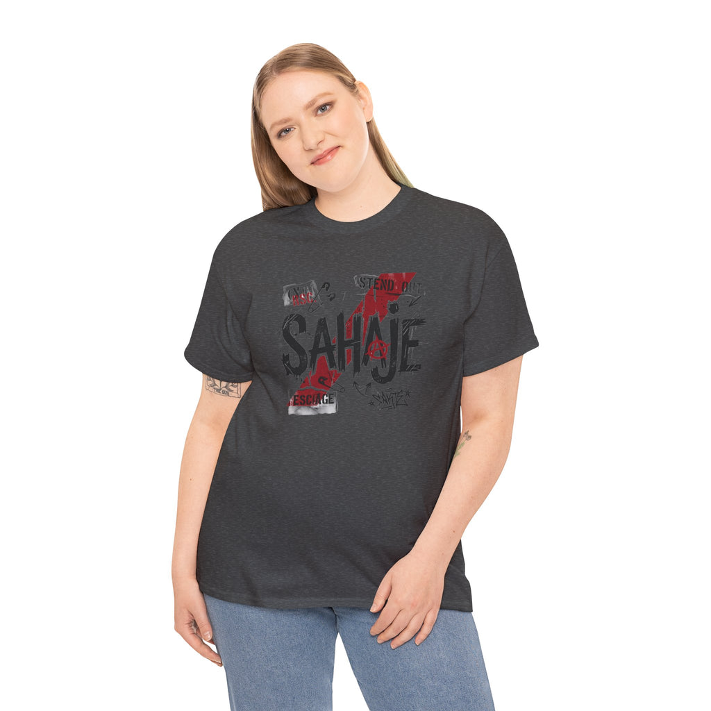 Sahaje Graphic Tee — Street Art Urban Casual T-Shirt
