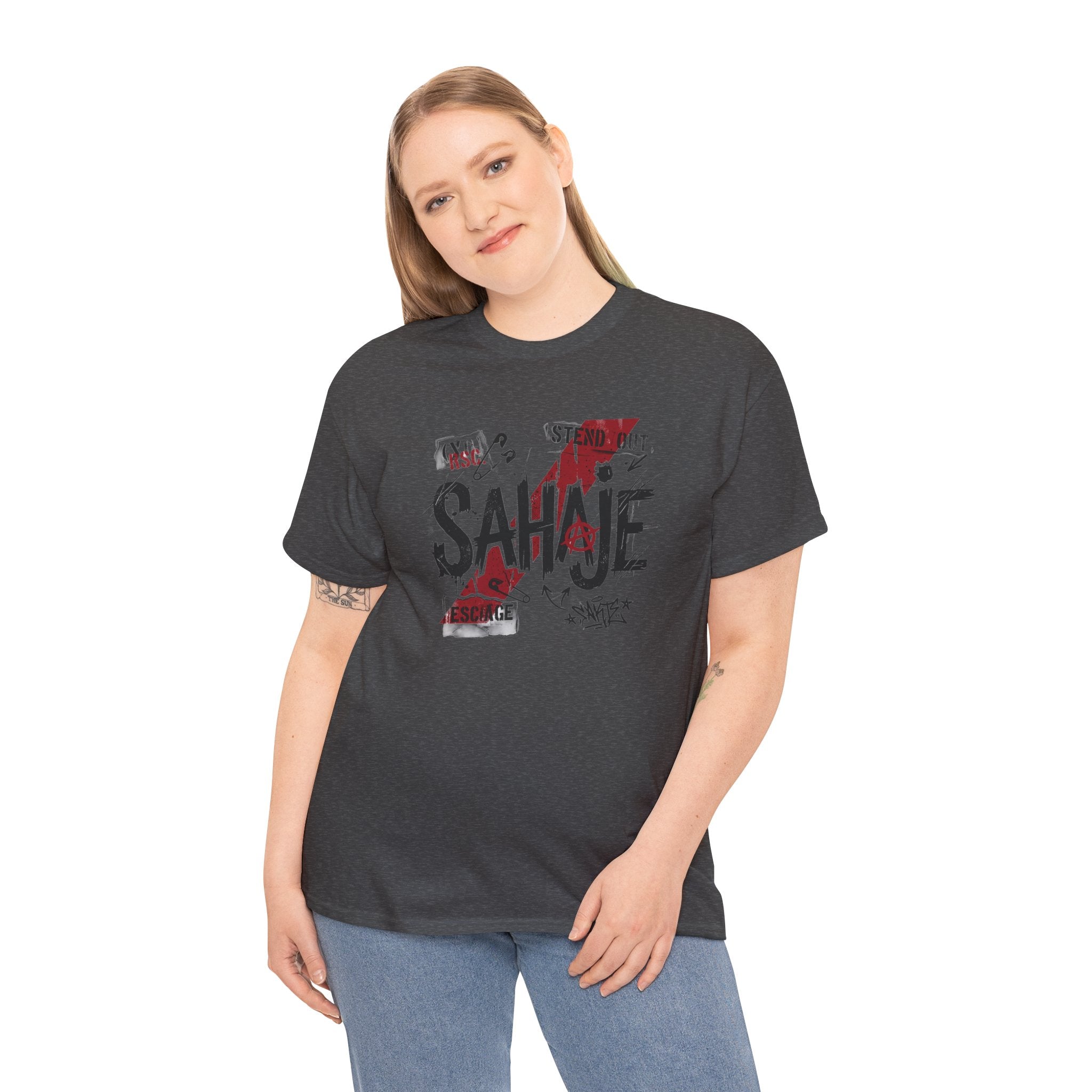 Sahaje Graphic Tee — Street Art Urban Casual T-Shirt